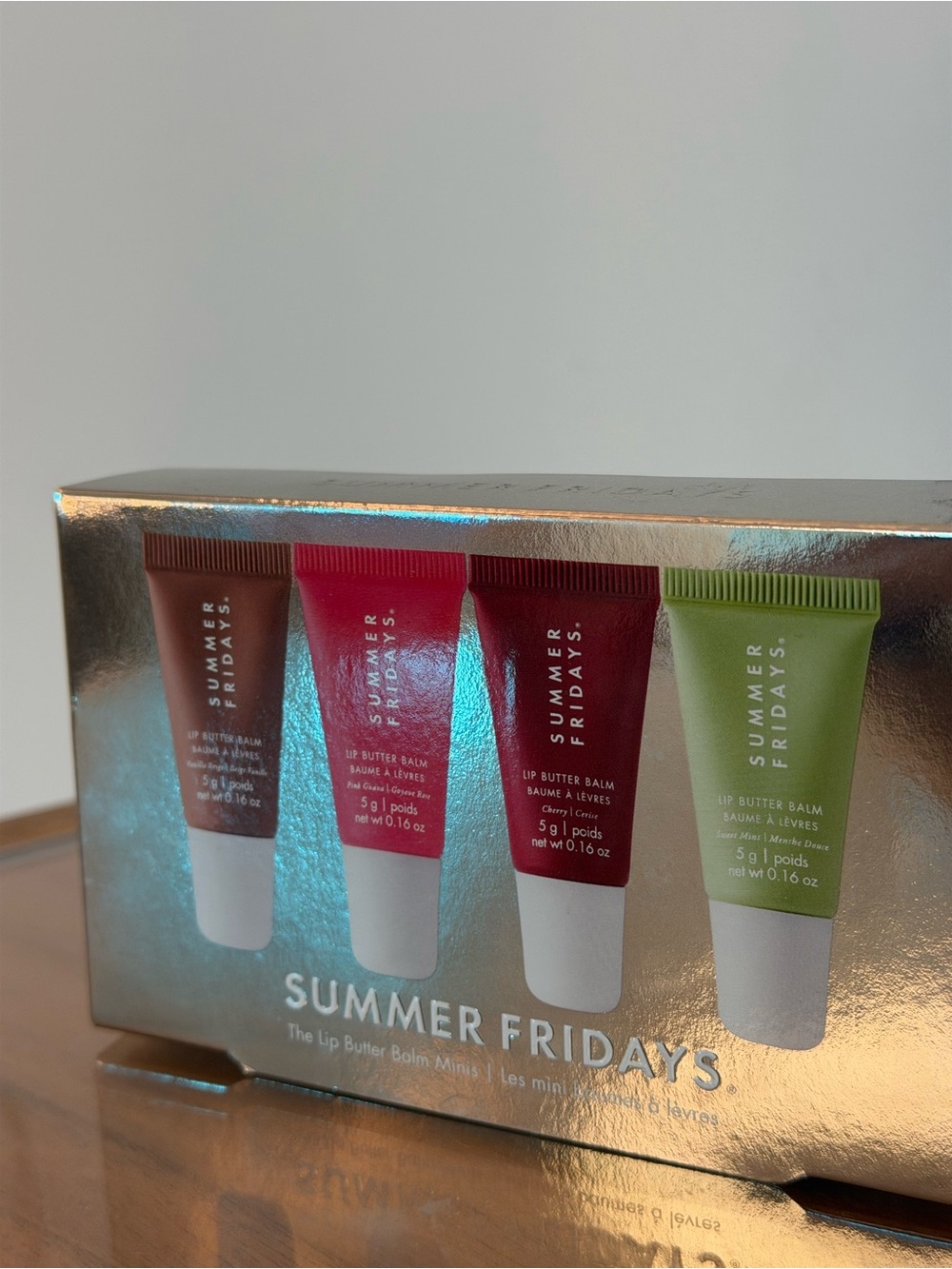 Summer Fridays Lip Butter Balm Minis — Rose, Bright Pink, Berry, Green